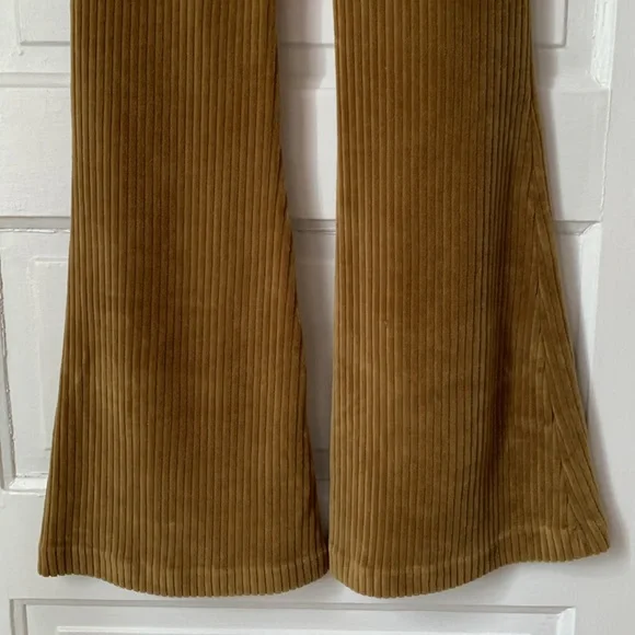Aerie Tan Corduroy Flare Pants - Picture 6 of 8